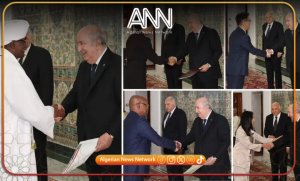 President Tebboune receives credentials of five new ambassadors to Algeria